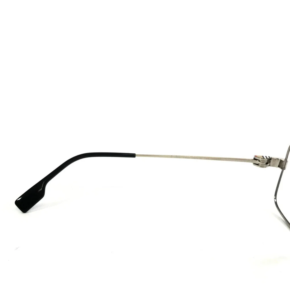 Burberry Eyeglasses Frames B1380 1005 Silver Geometric Wire Rim 56-18-145